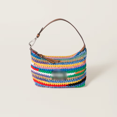 Multicolored Crochet Pouch
