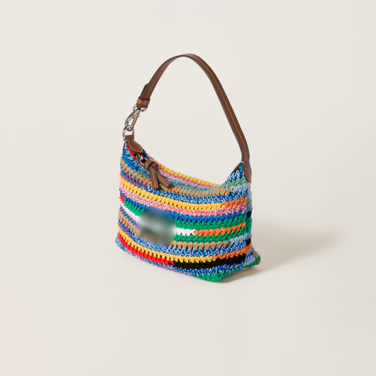 Multicolored Crochet Pouch