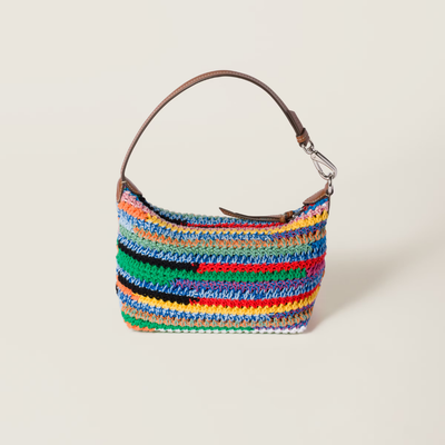 Multicolored Crochet Pouch