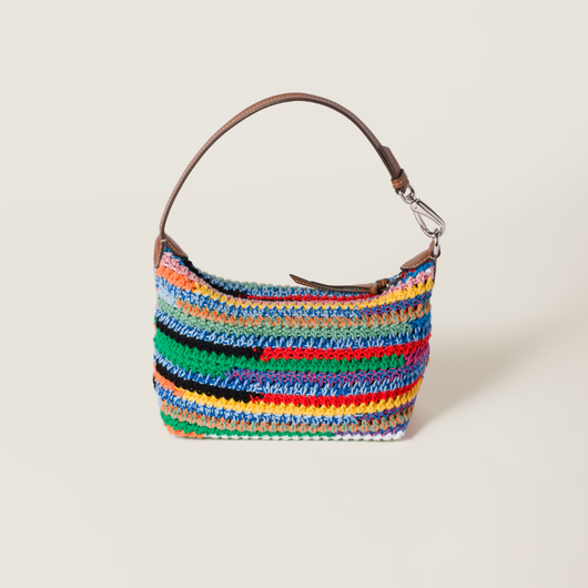 Multicolored Crochet Pouch