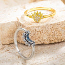 Celestial Moon Love Rings