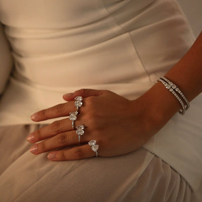 THE GRADUATED TENNIS BRACELET - SILVER
