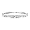 THE GRADUATED TENNIS BRACELET - SILVER